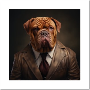 Dogues de Bordeaux Dog in Suit Posters and Art